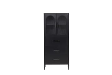 La Paz vitrineskap 70x160 cm svart - Oppbevaring - Skap - Vitrineskap