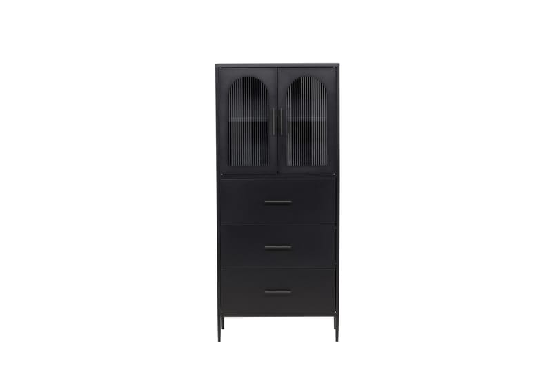 La Paz vitrineskap 70x160 cm svart - Oppbevaring - Skap - Vitrineskap