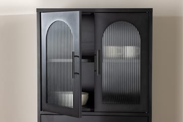 La Paz vitrineskap 70x160 cm svart - Oppbevaring - Skap - Vitrineskap