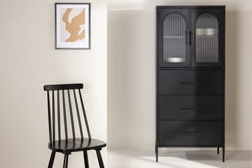 La Paz vitrineskap 70x160 cm svart - Oppbevaring - Skap - Vitrineskap