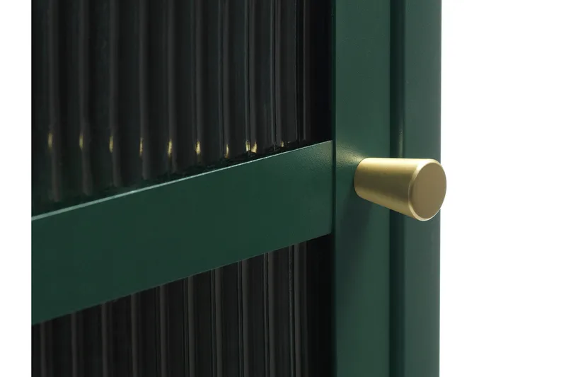 Lazarus Vitrineskap 58x160 cm - Grønn - Oppbevaring - Skap - Vitrineskap