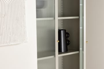 Lima Vitrineskap 80x180 cm - Beige - Oppbevaring - Skap - Vitrineskap