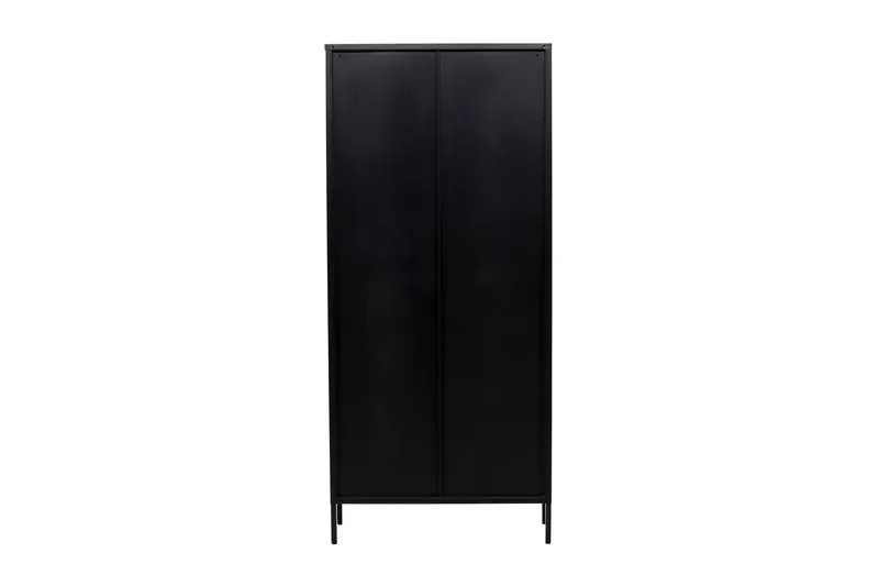 Lima Vitrineskap 80x180 cm - Svart - Oppbevaring - Skap - Vitrineskap