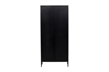 Lima Vitrineskap 80x180 cm - Svart - Oppbevaring - Skap - Vitrineskap