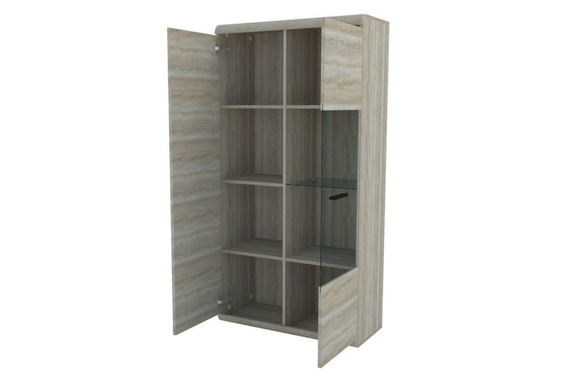 Link Vitrineskap 80x37x158 cm - Oppbevaring - Skap - Vitrineskap