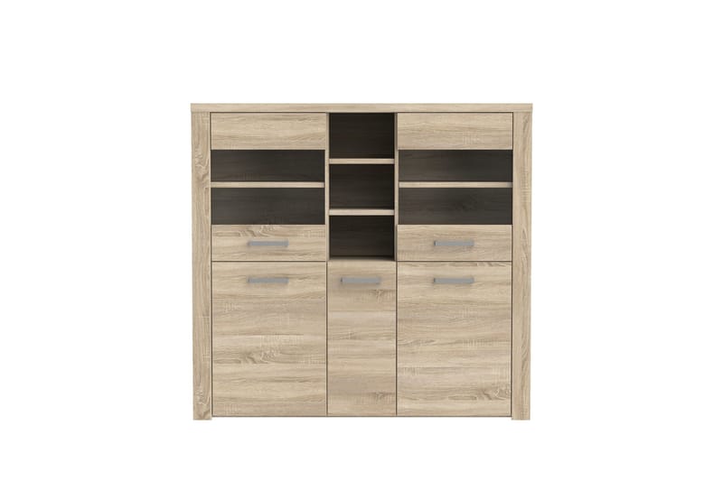 Loannia Vitrineskap 41x146 cm - Brun - Oppbevaring - Skap - Vitrineskap