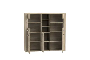 Loannia Vitrineskap 41x146 cm - Brun - Oppbevaring - Skap - Vitrineskap