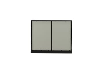 Lock Glasskap 120 cm - Svart/Lys grå - Oppbevaring - Skap - Vitrineskap
