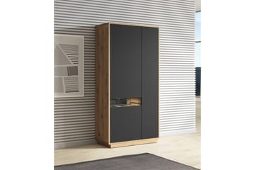 Louetta Vitrineskap 92x181 cm - Flerfarget - Oppbevaring - Skap - Vitrineskap