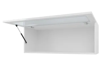 Narbonne Vitrineskap 32x35 cm Hvit LED - Natur/Svart - Oppbevaring - Skap - Vitrineskap