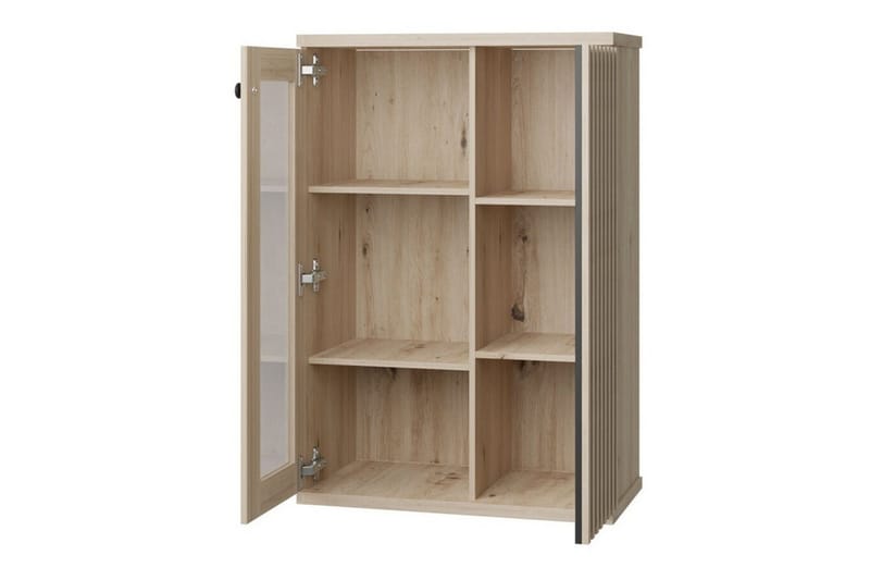 Rosehall Vitrinskåp 132 cm Black - Oppbevaring - Skap - Vitrineskap