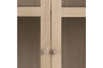 Salama Vitrineskap 144,8 cm - Hvid - Oppbevaring - Skap - Vitrineskap