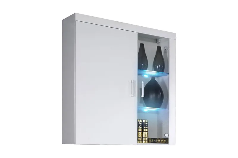 Samba Vitrineskap 90x35x111 cm, Hvit