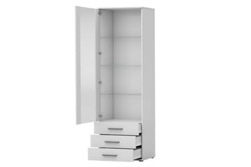 Soho Vitrineskap 60x41x192 cm - Svart - Oppbevaring - Skap - Vitrineskap