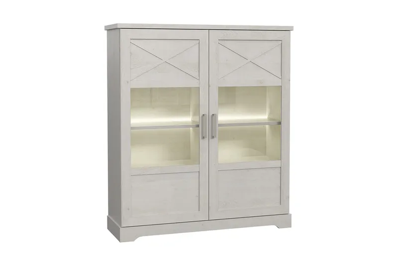 Svetis Vitrineskap 42x133 cm, Hvit