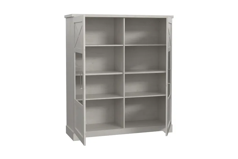 Svetis Vitrineskap 42x133 cm - Hvit - Oppbevaring - Skap - Vitrineskap