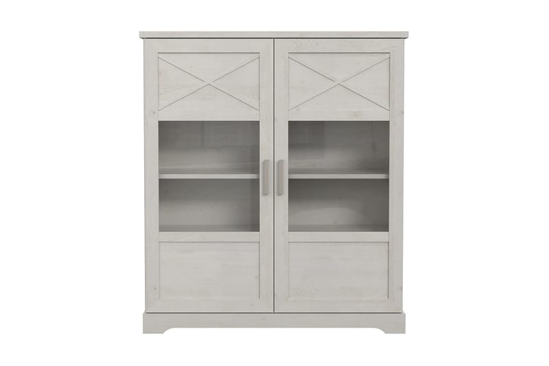 Svetis Vitrineskap 42x133 cm - Hvit - Oppbevaring - Skap - Vitrineskap