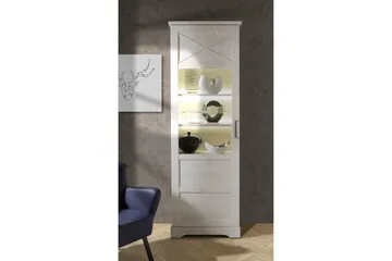 Svetis Vitrineskap 42x69 cm - Hvit - Oppbevaring - Skap - Vitrineskap