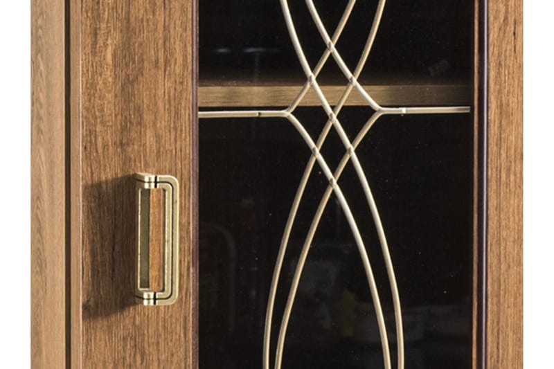 Tadeusz Vitrineskap 90x44x190 cm - Oppbevaring - Skap - Vitrineskap