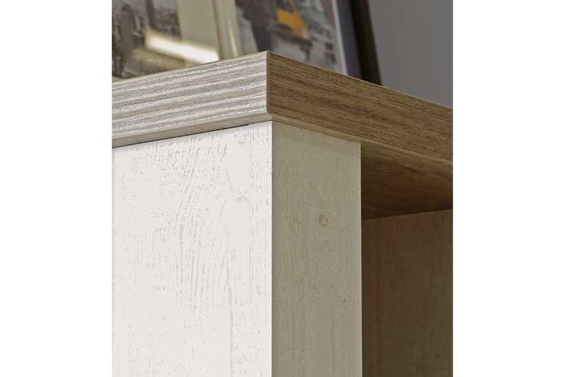 Talebi Skjenk 41x110 cm - Brun / Hvit - Oppbevaring - Skap - Vitrineskap