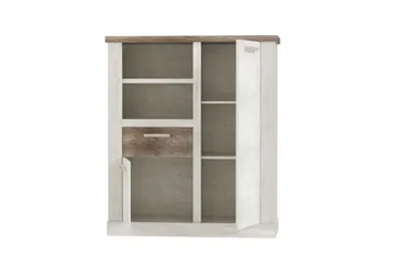 Talebi Skjenk 41x110 cm - Brun / Hvit - Oppbevaring - Skap - Vitrineskap