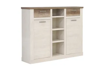 Talebi Skjenk 41x160 cm - Brun / Hvit - Oppbevaring - Skap - Vitrineskap