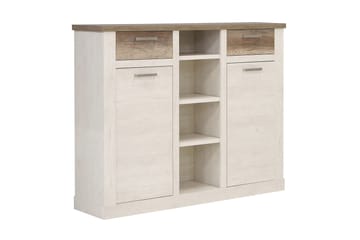 Talebi Skjenk 41x160 cm - Brun / Hvit - Oppbevaring - Skap - Vitrineskap