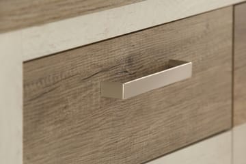 Talebi Skjenk 41x172 cm - Brun / Hvit - Oppbevaring - Skap - Vitrineskap