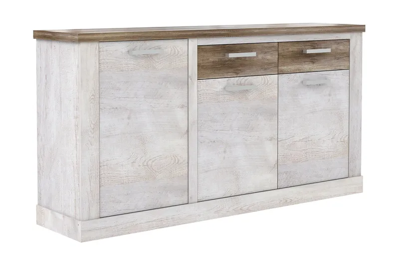 Talebi Skjenk 41x172 cm - Brun / Hvit - Oppbevaring - Oppbevaringsmøbler - Sideboard & skjenk