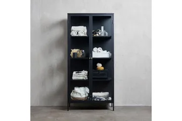 Umbri Vitrineskap 90 cm - Svart - Oppbevaring - Skap - Vitrineskap