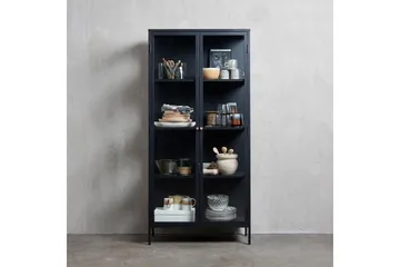 Umbri Vitrineskap 90 cm - Svart - Oppbevaring - Skap - Vitrineskap