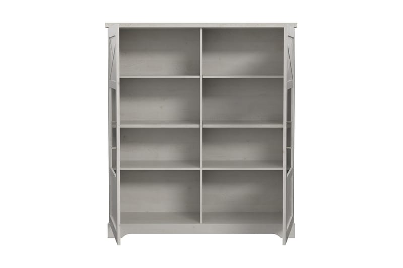 Vitrineskap Feres 42x133 cm - Hvit - Oppbevaring - Skap - Vitrineskap