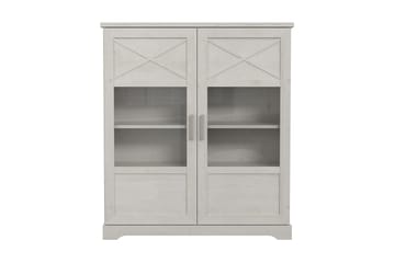 Vitrineskap Feres 42x133 cm - Hvit - Oppbevaring - Skap - Vitrineskap