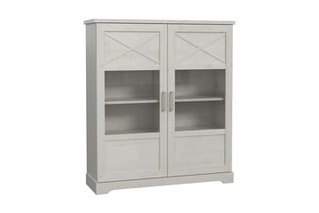 Vitrineskap Feres 42x133 cm - Hvit - Oppbevaring - Skap - Vitrineskap