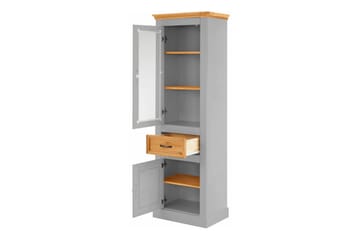 Vitrineskap Suzie 55 cm - Grå - Oppbevaring - Skap - Vitrineskap