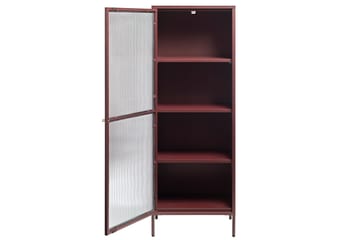 Vitrineskap Umtiti 58x160 cm - Rød - Oppbevaring - Skap - Vitrineskap