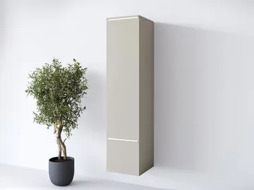 vitrineskap Høyskap VERA TYP 001 + LED beige - Oppbevaring - Skap - Oppbevaringsskap