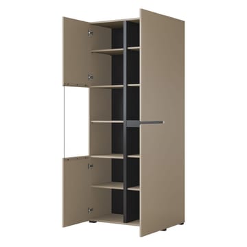 Vitrineskap Kors 3 dører - Congo - Svart - Oppbevaring - Skap - Vitrineskap