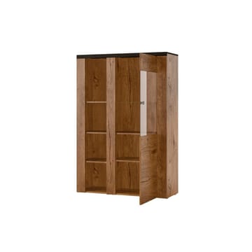 Vitrineskap Larona 1 dør - Lefkas eik, 145 cm - Oppbevaring - Skap - Vitrineskap