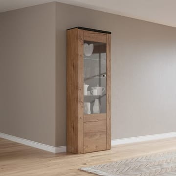 Vitrineskap Larona 1 dør - Lefkas eik, 206 cm - Oppbevaring - Skap - Vitrineskap