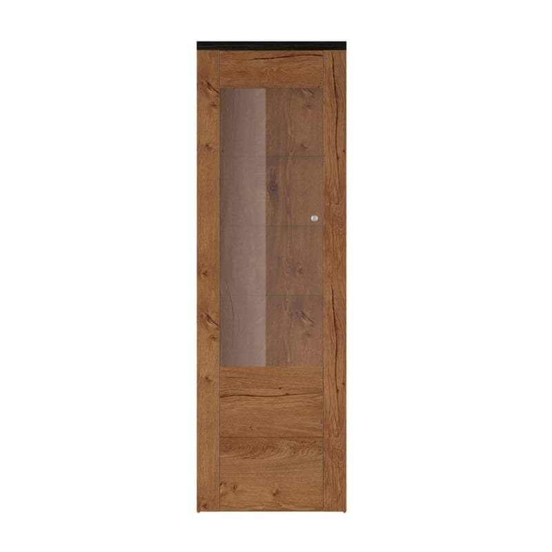 Vitrineskap Larona 1 dør - Lefkas eik, 206 cm - Oppbevaring - Skap - Vitrineskap