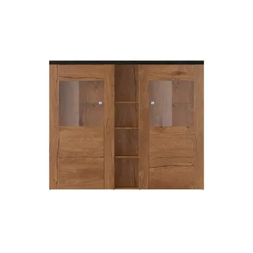 Vitrineskap Larona 2 dører - Lefkas eik - Oppbevaring - Skap - Vitrineskap