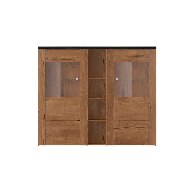 Vitrineskap Larona 2 dører - Lefkas eik - Oppbevaring - Skap - Vitrineskap