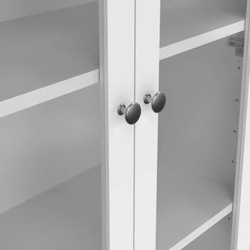 Vitrineskap Madrid med 2 glassdører 3 skuffer 78x199 cm - Oppbevaring - Skap - Vitrineskap