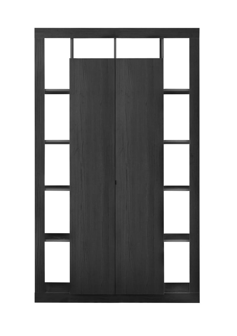 Vitrineskap Mowbray 42x134x217 cm - Svart - Vitrineskap