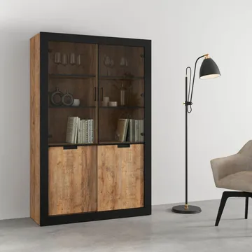 Vitrineskap Tudor 4 dører - Oppbevaring - Skap - Vitrineskap