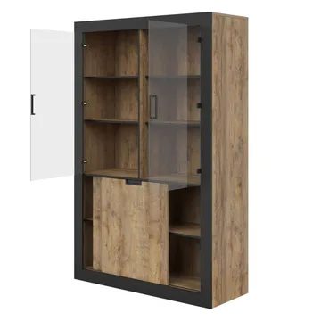 Vitrineskap Tudor 4 dører - Oppbevaring - Skap - Vitrineskap