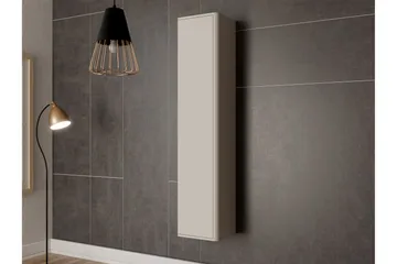 Zalricus Vitrinskåp 36x164 cm - Beige - Oppbevaring - Skap - Vitrineskap