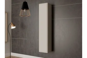 Zalricus Vitrinskåp 36x164 cm - Beige - Oppbevaring - Skap - Vitrineskap