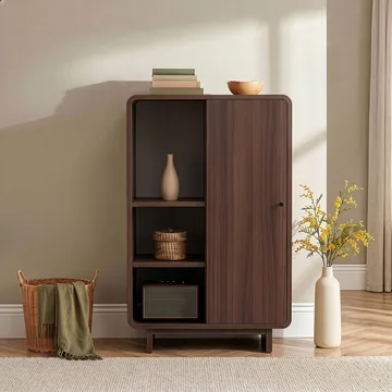 Zavio Multifunksjonsskap 70x110x34 cm - Milano Walnut - Oppbevaring - Skap - Oppbevaringsskap